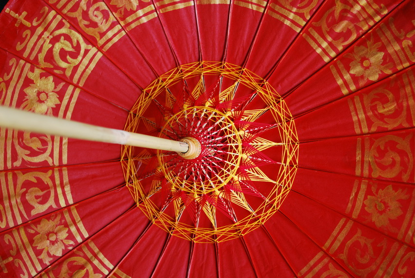 turn the way an umbrella does